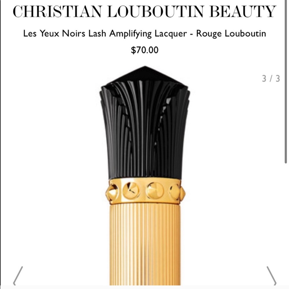 Christian Louboutine Black Máscara